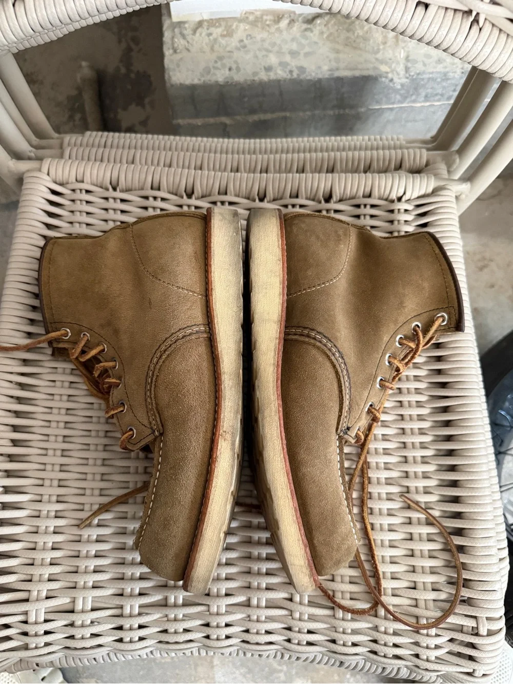 Red Wing 8173 Classic Moc Roughout Boots 8.5